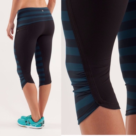 Lululemon Top Speed Crop 2 Alberta Lake Stripe - Picture 7 of 8